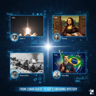 ð°️ Fatos Históricos Incríveis em 04/12: A Chegada da Apollo 17 à Lua e o Enigma da Monalisa