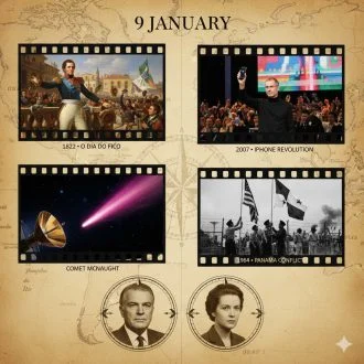 09 de Janeiro: O “Dia do Fico”, a Revolução do iPhone e Outros Marcos Históricos