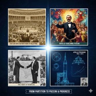 ðµð¸ Fatos Históricos Incríveis em 29/11: A Partilha da Palestina e o Nascimento de Puccini