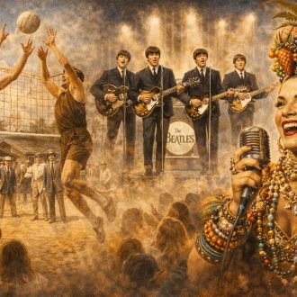 09 de Fevereiro: O Nascimento do Vôlei, a Estreia dos Beatles e a Voz de Carmen Miranda