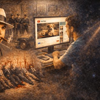 14 de Fevereiro: O Massacre de Al Capone, o Nascimento do YouTube e a Solidão do Pálido Ponto Azul