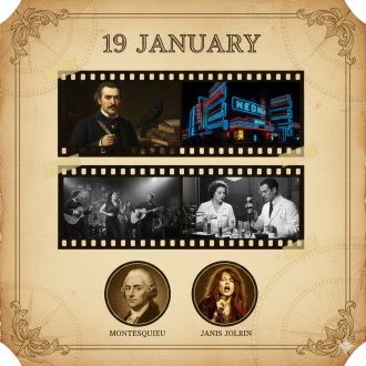 19 de Janeiro: O Legado de Edgar Allan Poe, a Invenção do Neon e Marcos da História Brasileira