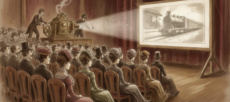 A Magia Começa: A Primeira Exibição de Cinema dos Irmãos Lumière em 22 de Março